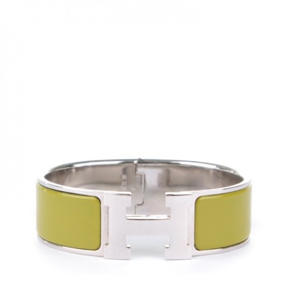 HERMES Enamel Wide Clic Clac H Bracelet PM